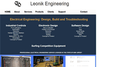 Desktop Screenshot of leonikengineering.com